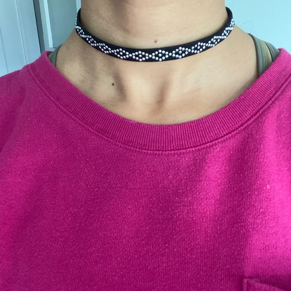 3 for $15 💜 black/silver choker from Forever 21